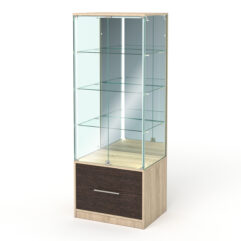 Витрина ПРОФИТ №2, Дуб Сонома + Дуб Венге