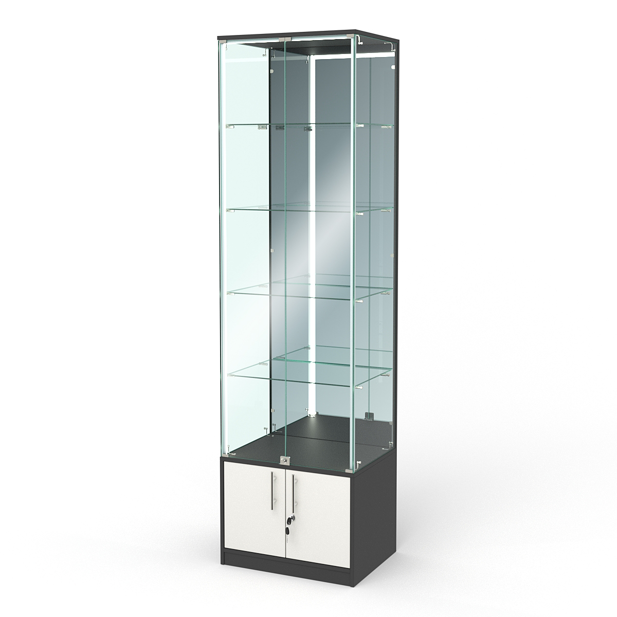 Витрина ПРОФИТ №3, Черный и Белый