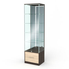 Витрина ПРОФИТ №4, Дуб Венге и Дуб Сонома