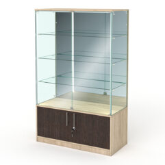 Витрина ПРОФИТ №5, Дуб Сонома + Дуб Венге