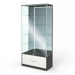 Витрина ПРОФИТ №8, Черный и Белый