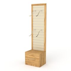 Стеллаж ПРОФИТ №1-600, Дуб Золотистый и Крем Вайс