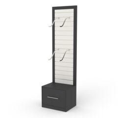 Стеллаж ПРОФИТ №1-600, Черный и Белый