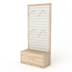 Стеллаж ПРОФИТ №1, Дуб Сонома + Белый