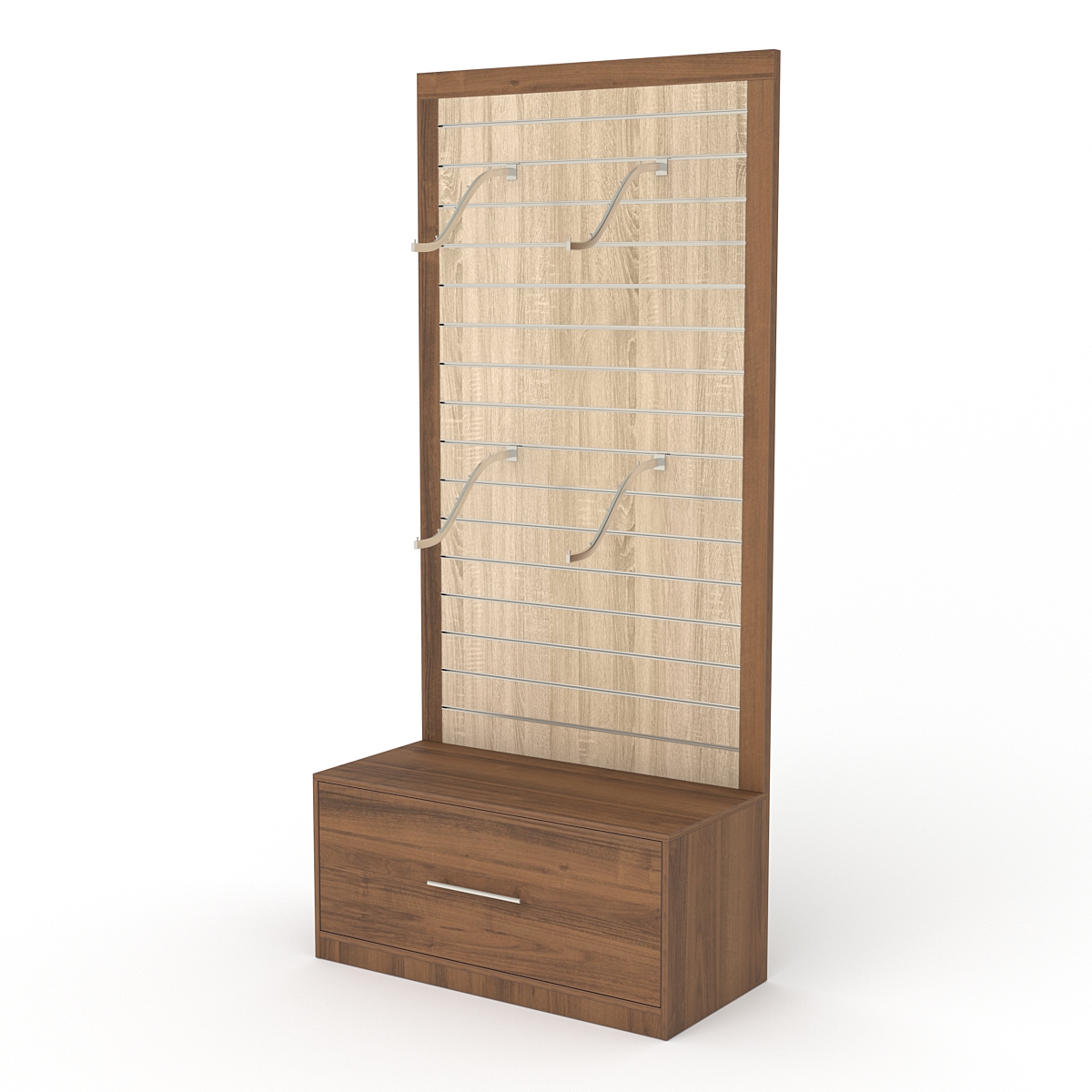 Стеллаж ПРОФИТ №1, Орех + Дуб Сонома