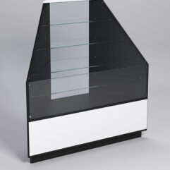 Прилавок ТОРГОВЫЙ высокий №2, Черный с белым