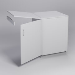 Прилавок ТОРГОВЫЙ №5 с хлопушкой 600мм, Серый