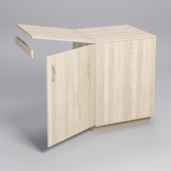 Прилавок ТОРГОВЫЙ №5 с хлопушкой 600мм, Дуб Сонома