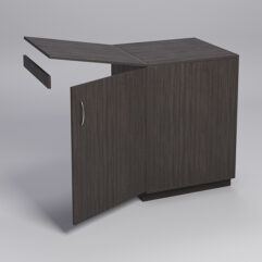 Прилавок ТОРГОВЫЙ №5 с хлопушкой 600мм, Дуб Венге