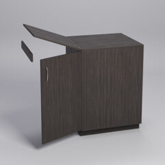 Прилавок ТОРГОВЫЙ №5 с хлопушкой 450мм, Дуб Венге