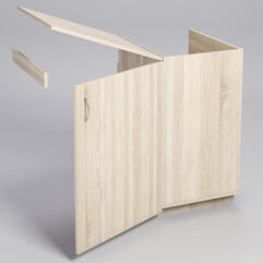 Прилавок под кассу ТОРГОВЫЙ №5 с хлопушкой, Дуб Сонома