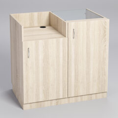 Прилавок под кассу ТОРГОВЫЙ №7 с дверкой, Дуб Сонома