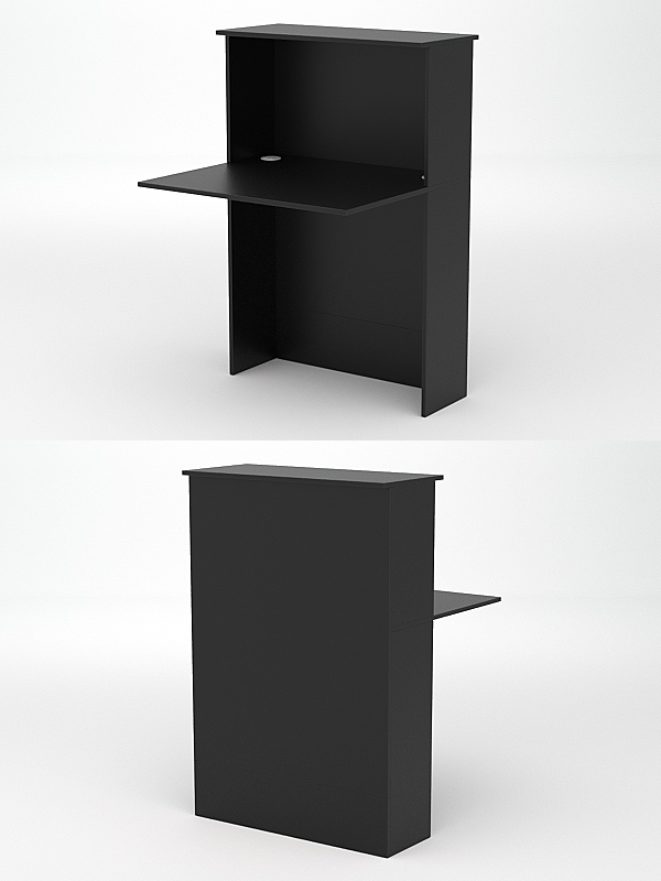 Модуль с царгой и столешницей СТАЙЛ №1, Черный