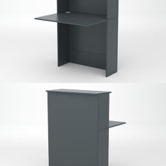 Модуль с царгой и столешницей СТАЙЛ №1, Темно-Серый