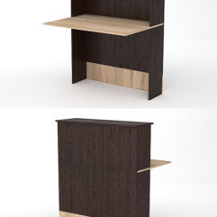 Модуль с царгой и столешницей СТАЙЛ №2, Дуб Венге и Дуб Сонома