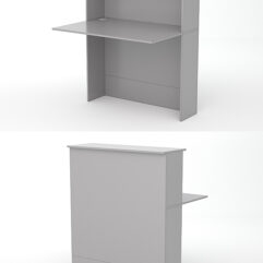 Модуль с царгой и столешницей СТАЙЛ №2, Серый