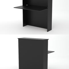 Модуль с царгой и столешницей СТАЙЛ №2, Черный