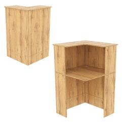 Модуль с царгой и столешницей СТАЙЛ №6 правый, Дуб Золотистый