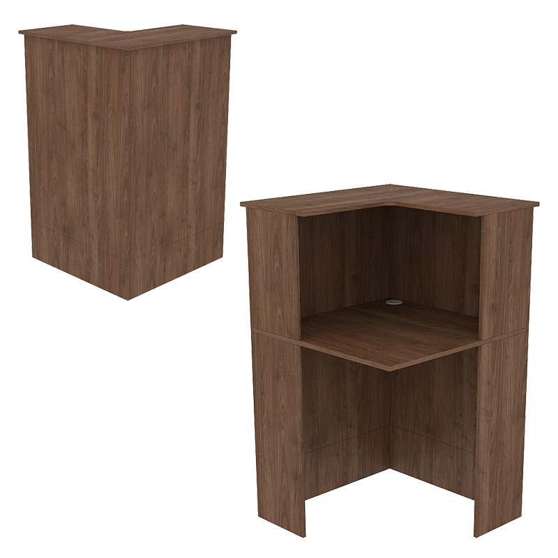 Модуль с царгой и столешницей СТАЙЛ №6 правый, Орех