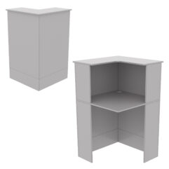 Модуль с царгой и столешницей СТАЙЛ №6 правый, Серый