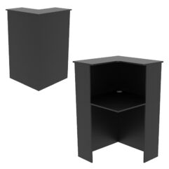 Модуль с царгой и столешницей СТАЙЛ №6 правый, Черный