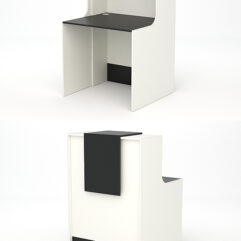 Ресепшн СТАЙЛ №1, Белый и Черный