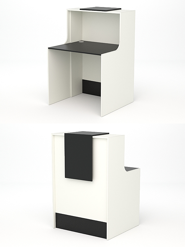 Ресепшн СТАЙЛ №1, Белый и Черный