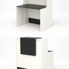 Ресепшн СТАЙЛ №2, Белый и Черный