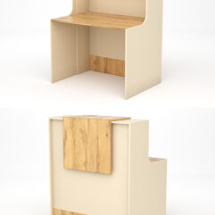 Ресепшн СТАЙЛ №2, Крем Вайс и Дуб Золотистый