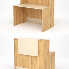 Ресепшн СТАЙЛ №3, Дуб Золотистый и Крем Вайс U1148-U2236