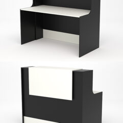 Ресепшн СТАЙЛ №4, Черный и Белый