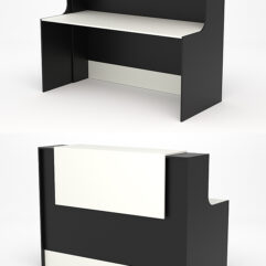 Ресепшн СТАЙЛ №5, Черный и Белый