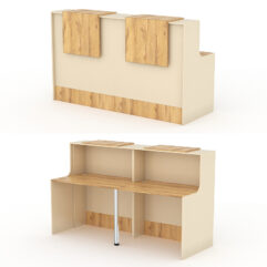 Комплект Ресепшнов СТАЙЛ №1, Крем Вайс и Дуб Золотистый