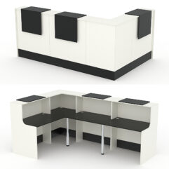 Комплект Ресепшнов СТАЙЛ №2, Белый и Черный