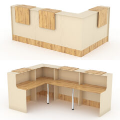 Комплект Ресепшнов СТАЙЛ №2, Крем Вайс и Дуб Золотистый