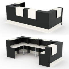 Комплект Ресепшнов СТАЙЛ №3, Черный и Белый