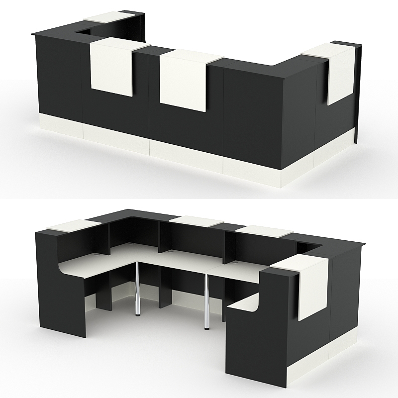 Комплект Ресепшнов СТАЙЛ №3, Черный и Белый