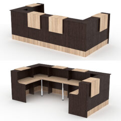 Комплект Ресепшнов СТАЙЛ №3, Дуб Венге и Дуб Сонома