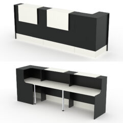 Комплект Ресепшнов СТАЙЛ №4, Черный и Белый