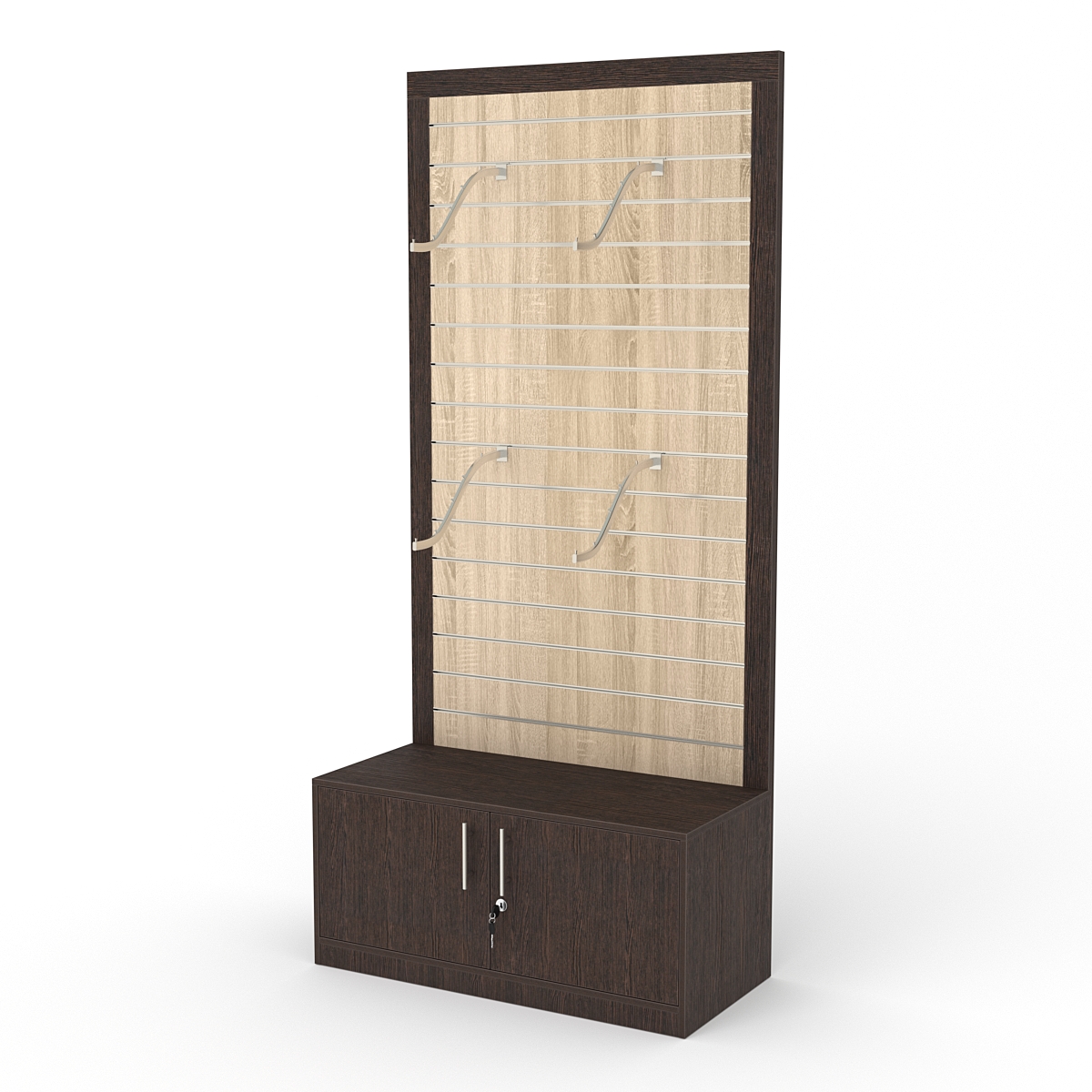 Стеллаж ПРОФИТ №2, Дуб Венге и Дуб Сонома