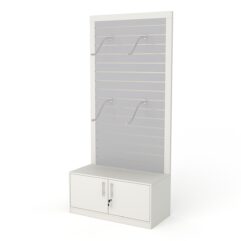 Стеллаж ПРОФИТ №2, Белый + Серый