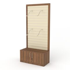 Стеллаж ПРОФИТ №2, Орех + Крем Вайс