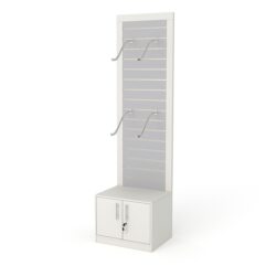 Стеллаж ПРОФИТ №2-600, Белый + Серый