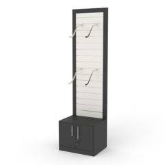 Стеллаж ПРОФИТ №2-600, Черный и Белый