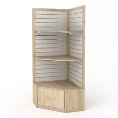 Стеллаж ПРОФИТ №3, Дуб Сонома + Белый