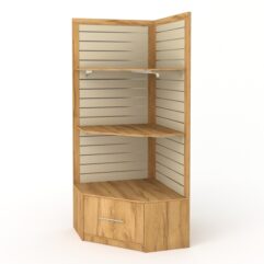 Стеллаж ПРОФИТ №3, Дуб Золотистый и Крем Вайс