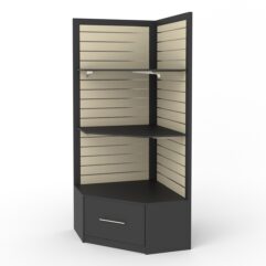 Стеллаж ПРОФИТ №3, Черный + Крем Вайс 10-U2236