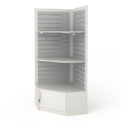 Стеллаж ПРОФИТ №4, Белый + Серый