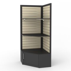 Стеллаж ПРОФИТ №4, Черный + Крем Вайс 10-U2236