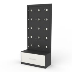 Стеллаж ПРОФИТ №5, Черный и Белый